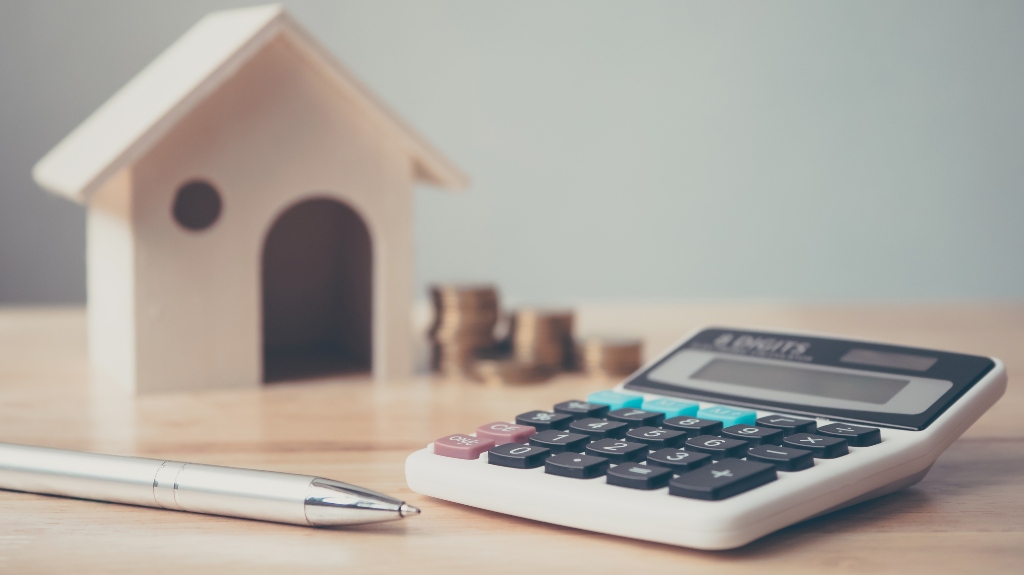 house next to calculator