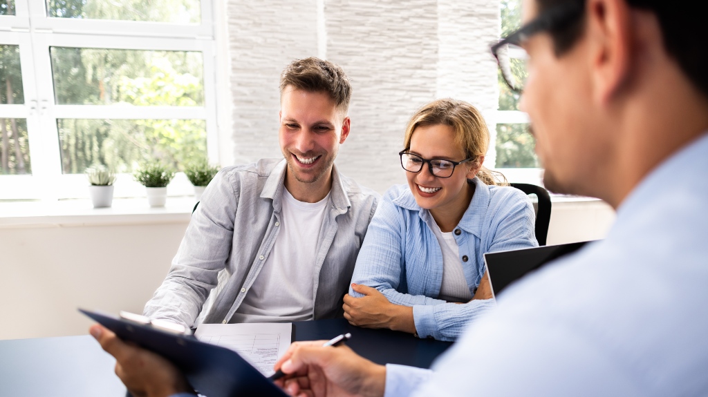 couple consulting about estate planning